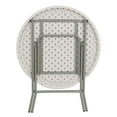 thumbnail image 3 of 32'' Round Granite White Plastic Folding Table, 3 of 9