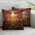 thumbnail image 3 of JEUXUS  Mushroom Pillow Covers Colorful Mushroom Throw Pillow Covers,Boho Mushroom Decorative Pillowcases, 3 of 5