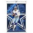 thumbnail image 3 of NFL Dallas Cowboys - Dak Prescott 22 Wall Poster with Magnetic Frame, 22.375" x 34", 3 of 5