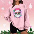 thumbnail image 2 of Lorytime Sweatshirts for Women Oversized Christmas Santa Claus Plush Shirt Crew Neck Long Sleeve Pullover Loose Tops, 2 of 5