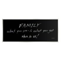 Stupell Industries Family This Is Us Chalkboard Writing Style Phrase Graphic Art Unframed Art Print Wall Art, Design by Cindy Jacobs