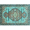 thumbnail image 1 of Ahgly Company Indoor Rectangle Oriental Light Blue Modern Area Rugs, 7' x 9', 1 of 4