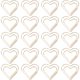 thumbnail image 1 of KAKOWELY 50 clips para documentos, clips de papel con forma de corazón, clips metálicos, clips pequeños con forma de corazón (estilo aleatorio), 1 of 4