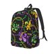 thumbnail image 1 of Balery Mardi Gras6 Mochila Clásica Impresa Básica para Viaje, Mochila Escolar Resistente al Agua, Mochila de Lona con Correas Ajustables-Medium, 1 of 5