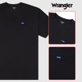 thumbnail image 2 of Wrangler Big and Tall T-Shirts for Men - 2 Pack Cotton Tee with Chest Pocket Black/White - Black/White 3XLT, 2 of 3
