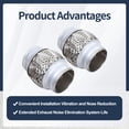 thumbnail image 4 of Exhaust Flex Pipe Stainless Steel Double Braid 2.25 x 4" x 4", 4 of 7