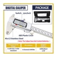 thumbnail image 2 of IP54 Digital Caliper Metal Ruler Gauge Stainless Steel Electronic Vernier Calipers Micrometer Depth Measuring Tools 6In/150mm ,Easy to Use, 2 of 8