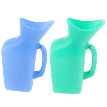 Pack of 2, Male Female Urine Bottle - Portable Bed Urinal for Old Ladies - Urine Collector Urination Device for Women Men