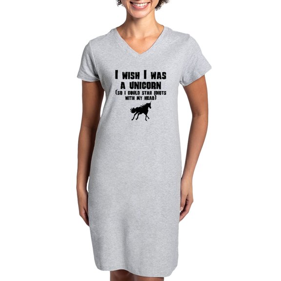 CafePress - I Wish I Was A Unicorn - Women's Nightshirt