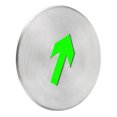 thumbnail image 1 of unbranded Señal De Acero Inoxidable Para Salida En Interiores Y Exteriores Con Brillo, 1 of 8