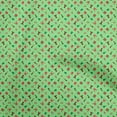 thumbnail image 1 of oneOone Cotton Flex Light Green Fabric Christmas Dress Material Fabric Print Fabric By The Yard 40 Inch Wide, 1 of 5