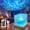 Solid Wood Base, variant on Water Ripple Lamp,16-Color Ocean Wave Projector Light,Cube Night Light for Bedroom with Remote Control
