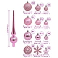 thumbnail image 4 of vidaXL 111 Piece Christmas Bauble Set Pink Polystyrene, 4 of 5