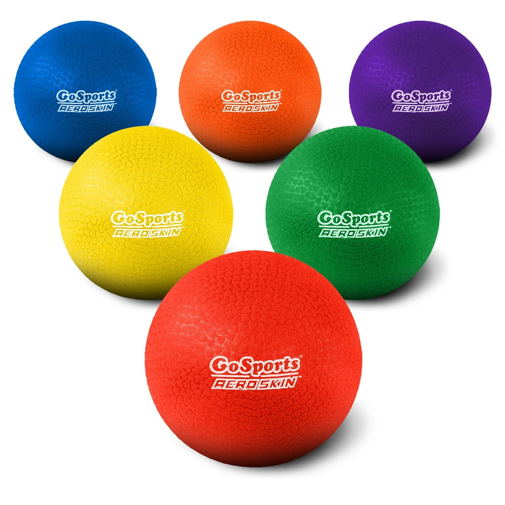 GoSports 8.5" Soft Touch Playground Ball (Set of 6) with Carry Bag and