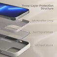 thumbnail image 4 of Compatible with iPhone 13 Pro Max Case for Women, [Drop Protection] [Anti-Fingerprint] [Anti-Scratch] Shockproof Soft-Touch Silicone Phone Case for iPhone 13 Pro Max 6.7", Stone, 4 of 12