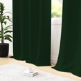 thumbnail image 5 of Tchckioa Dark Green Blackout Curtains for Apartment,42x96 Inch Room Darkening Grommet Drapes,2 Panels, 5 of 6