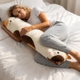 thumbnail image 7 of onlyliua Extra Long Body Hugging Pillow Giant Plush Long Cat Bolster Sleep Cushion Soft Long Support Pillow For Bed Sofa Nap Comforting Hug Pillow For Teens Adults, 7 of 7