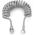 thumbnail image 1 of 3m Bathroom Spring Hose, Stainless Steel Spiral Hose - Long Hose for Sprayer, Toilet, Bidet, Faucet, 1 of 5
