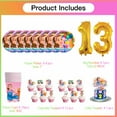 thumbnail image 2 of Ms Rachel Birthday 13th Cups Party Supplies Plates Fans Decorations Cake Topper Decor, 2 of 6