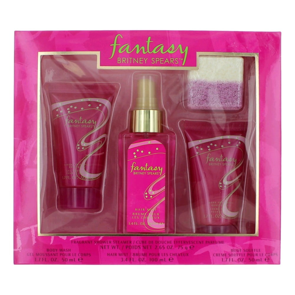 Fantasy by Britney Spears, 4 Piece Gift Set for Women Fantasy by Britney Spears, 4 Piece Gift Set for Women