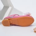 thumbnail image 4 of MIASHUI Ballerines Mary Jane à Fleurs pour Filles, Talon Bas, Chaussures de Robe pour Mariage et Fête, Rouge, 12-13 Ans, 4 of 7