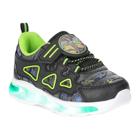 Teenage Mutant Ninja Turtles Toddler Boys Athletic Light-Up Shoes with On/Off Switch