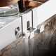 thumbnail image 5 of Estante de ducha de acero inoxidable, estante de almacenamiento de pared, moderno, sin taladros, flotante., 5 of 7