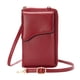 thumbnail image 1 of Sonducket Bolso de teléfono para mujer Hombro ajustable Monedero de cuero Decoración Tarjeta Monedero Bolsa Bolsas de mensajero y de hombro Rojo Sonducket AP002884-02, 1 of 1