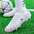 thumbnail image 4 of ChiVerve Men's High Top Soccer Shoes FG Long Spikes Adult Football Shoes Lightweight Professional Athletic Training, 4 of 8