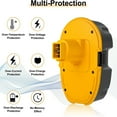 thumbnail image 6 of 2 Pack 3.6Ah DC9096 Replacement for Dewalt 18V Battery Compatible with Dewalt 18 Volt XRP DC9096 DC9099 DW9098 DW9099 DW9095 DW9096 DE9039, 6 of 7