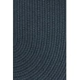 thumbnail image 2 of Indoor/Outdoor Solid Blue Area Rug, Braided Textured Design, 2Ft. X 4Ft. Oval Runner Reversible Carpet, 2 of 2