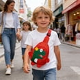 thumbnail image 4 of Cute Dinosaur Kids Crossbody Bag - Lightweight Nylon Chest Pack, Casual Single Shoulder Daypack for Travel & Daily Use, 4 of 6