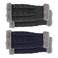 thumbnail image 1 of Chauffe-bras d'Hiver Gants Chauds Sans Doigts Crochet à la Main, 1 of 5