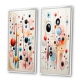 thumbnail image 3 of Designart "Crystalline Pastels Retro Consciousness III" Abstract Shapes Framed Wall Art Set Of 2 - Transitional White Framed Wall Art Set Of 2, 3 of 6
