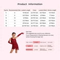 thumbnail image 6 of TiaoBug Girls Sequins Latin Dance Dress Tassel Leotard Fringed Bodysuit with Gloves Ballroom Dancing Outfit Black 6, 6 of 6