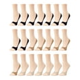 thumbnail image 4 of Memoi No-Show Micro Liner Open Toe 21 Pack - Womens - Female, 4 of 4
