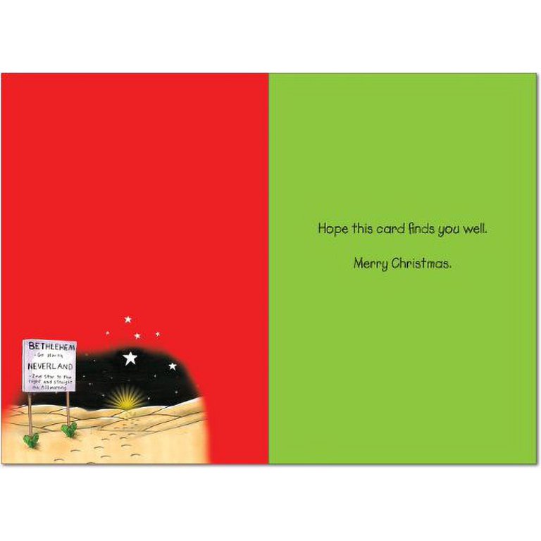 B1277 Neverland Three Wise Men' Box Set of 12 Humorous Merry