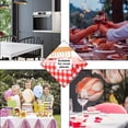 thumbnail image 5 of Checkered tablecloth Rectangular, waterproof and wrinkle resistant tablecloth for picnics, dinners and parties - mythic, 5 of 5