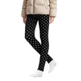 thumbnail image 5 of XXWXYD Girls Fleec𝖾 Lined Leggings Thick Sher𝗉a Warm Sweatpants Kids Stretc𝗁y Elastic Waisted Winter Cozy Soft Tights Thermal Insulated Pants, 5 of 6