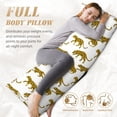 thumbnail image 4 of Bixox Leopard Print Print Body Pillow Cover with Zipper Closure, Cozy Fuzzy Fleece Body Pillow Case Cover 20 x 54 Inches,Long Body Pillow Pillowcase, 4 of 6