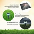 thumbnail image 4 of Paddsun 4xSolar Mole Repeller Ultrasonic Sonic Gopher Ground Stake Repellent Round USA, 4 of 11