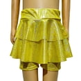 thumbnail image 6 of Kogui Kid Girls Elastic Shorts Girls Shorts Kids Summer Elastic Waist Wide Leg Casual Uniform Shorts with Pockets Size 12-14 (Gold,12-14 Years), 6 of 6