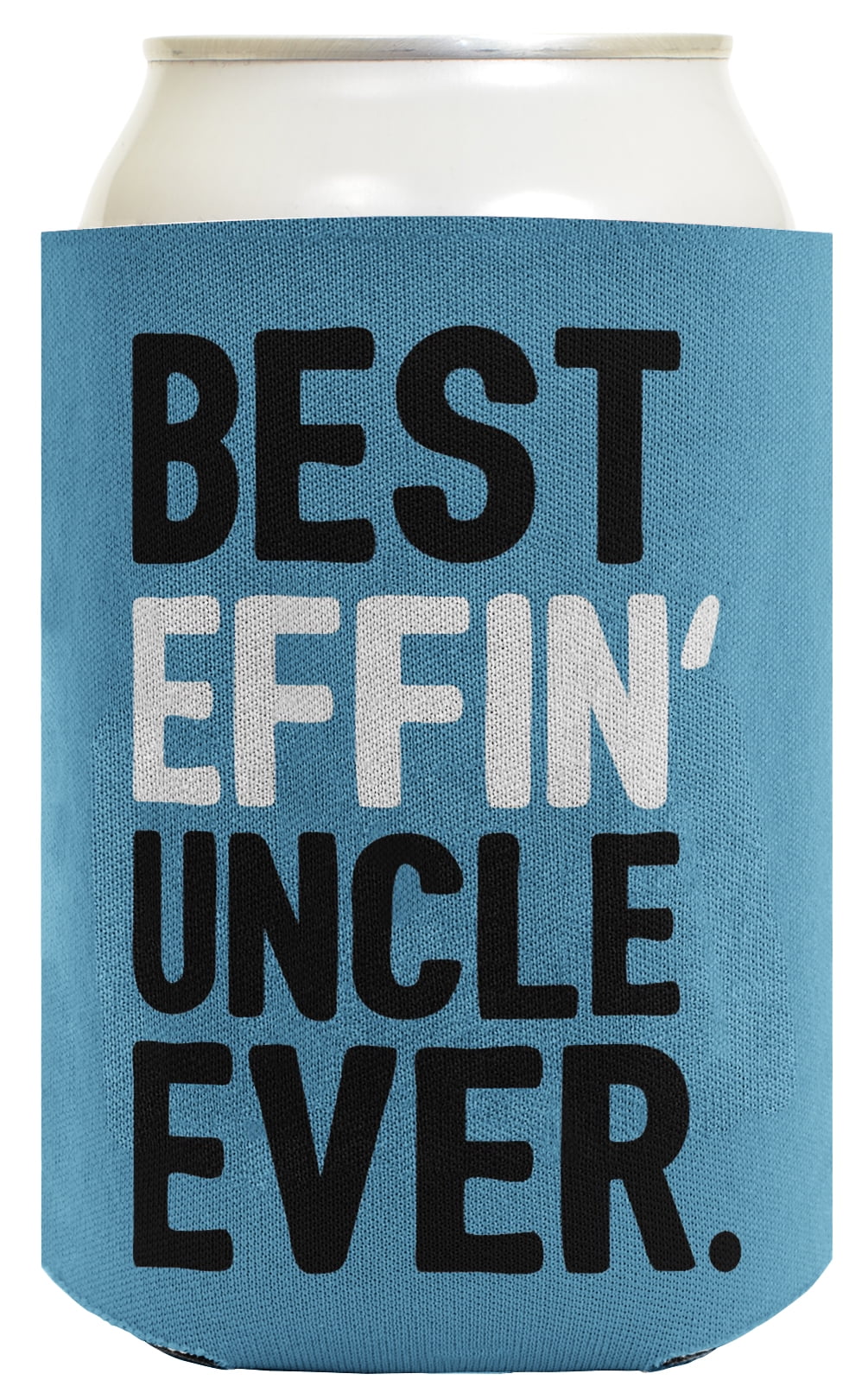 Pair of Funny BEST UNCLE EVER Beer Can Cooler Holder Gift 