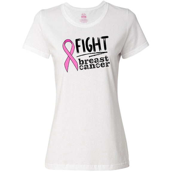 Inktastic Fight Breast Cancer Pink Ribbon Women's T-Shirt
