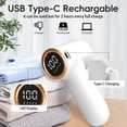 thumbnail image 2 of Afeitadora de Telas, Quitapelusas para Ropa con Pantalla LED, Eliminador de Pelusas Recargable por USB, Eliminador de Pelusas, 2 of 5