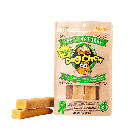 Tibetan Yak Cheese Long-Lasting Himalayan Chews for Dogs, Medium, 2 Count