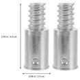 thumbnail image 4 of 4Pcs Threaded Tip Replacement Repair Kit,Aluminum Threaded Handle Tips for 0.72 Inch Wood or Metal Poles, 4 of 8