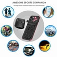 thumbnail image 6 of Dteck Detachable Sports Wristband Case for iPhone 13 Pro, Shockproof Hard PC TPU Bumper Hybrid Kickstand Cover, Great for Hiking Biking Walking Gym Running Workout Exercise Arm Band Case (Pink), 6 of 10