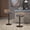 Blue, variant on Peispie Set of 2 Rattan Swivel Bar Stools with Cushion, Adjustable Counter Height Chairs with Back & Footrest, Modern Wicker Barstools for Kitchen Island and Dining Room 250lbs, Red