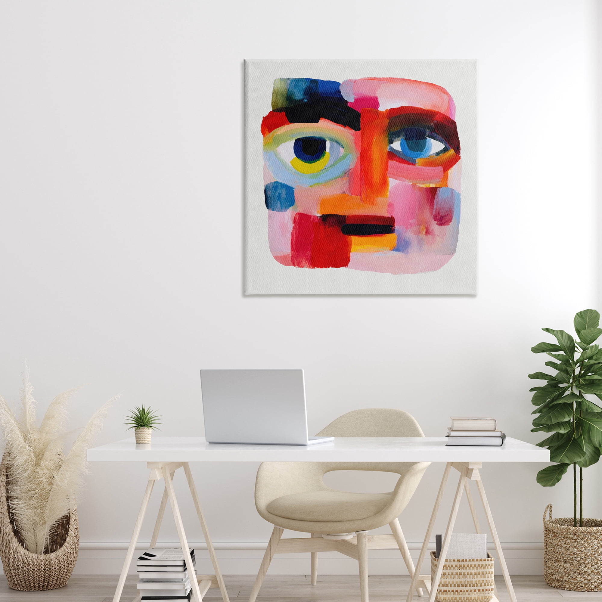 Stupell Industries Cubist Gaze in Vivids Canvas Wall Art, design by Chromatic Storm Studio